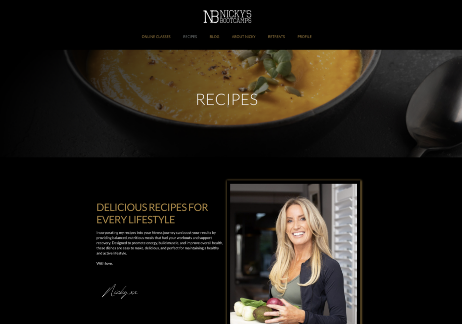 Nicky's Bootcamp - 2xN - Website design and marketing agency
