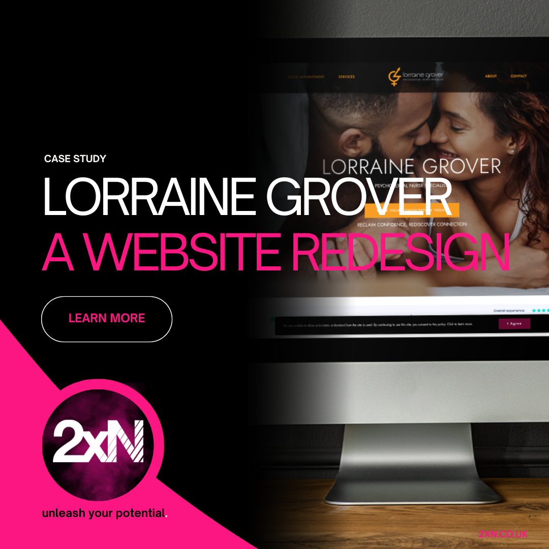 Lorraine Grover Website Redesign: 2xN Marketing Agency